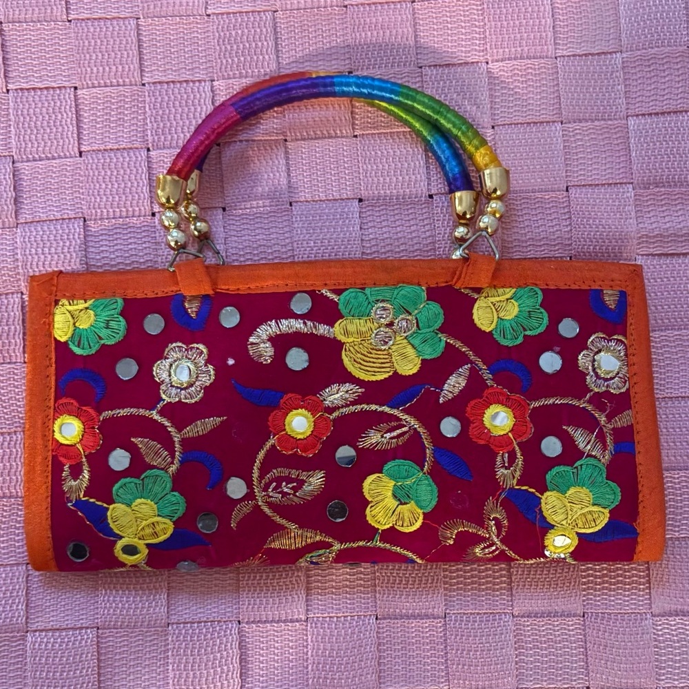 Embroidered Floral Women's Bag